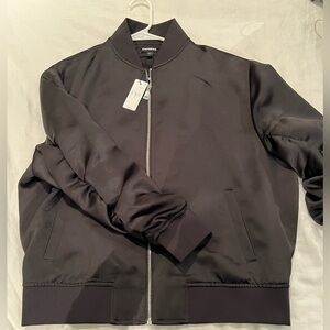 Black bomber jacket new with tags
